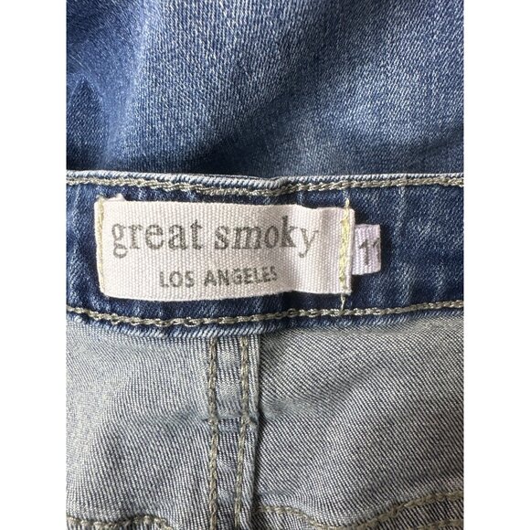 Great Smoky Womens High-Rise Skinny Jeans Size 11 Blue Stretch Denim Pants - Picture 4 of 7